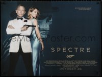 9b211 SPECTRE advance DS British quad 2015 Daniel Craig as James Bond 007 w/ sexy Lea Seydoux!