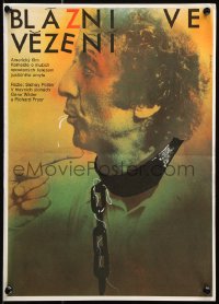 9b111 STIR CRAZY Czech 12x17 1985 directed by Sidney Poitier, bizarre Ziegler art of Gene Wilder!