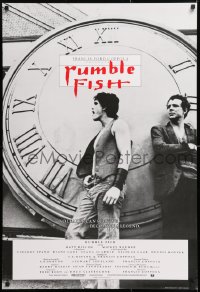 9b178 RUMBLE FISH English 1sh 1983 Francis Ford Coppola, Matt Dillon & Mickey Rourke by clock!