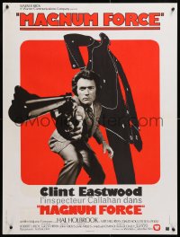 9b667 MAGNUM FORCE French 24x32 1974 Clint Eastwood is Dirty Harry pointing his huge gun!