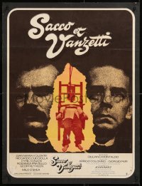 9b688 SACCO & VANZETTI French 23x30 1971 Montaldo's anarchist bio starring Gian Maria Volonte!