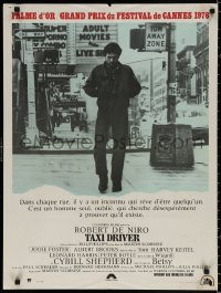 9b693 TAXI DRIVER French 24x31 1976 Robert De Niro walking in NYC Times Square, Martin Scorsese!