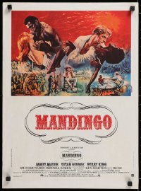 9b748 MANDINGO French 17x23 1975 Ken Norton, Brenda Sykes, Richard Fleischer interracial romance!