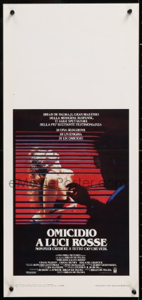 9b806 BODY DOUBLE Italian locandina 1985 Brian De Palma, Griffith, voyeur watches sexy woman!