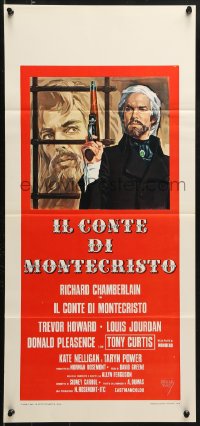 9b817 COUNT OF MONTE CRISTO Italian locandina 1976 art of Richard Chamberlain in the title role!