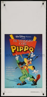 9b843 GOOFY MOVIE Italian locandina 1996 Walt Disney, it's hard to be cool when your dad is Goofy!