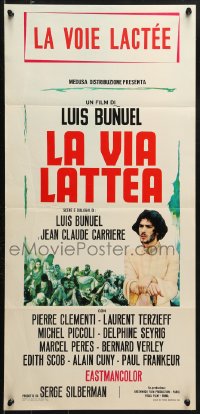 9b874 MILKY WAY Italian locandina 1969 Luis Bunuel's La Voie Lactee, Pierre Clementi!