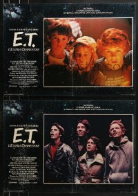 9b955 E.T. THE EXTRA TERRESTRIAL group of 8 Italian 18x26 pbustas 1982 Spielberg, Thomas, Barrymore!