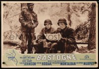 9b962 BATTLEGROUND Italian 13x19 pbusta 1950 soldiers Van Johnson, John Hodiak, Montalban, rare!