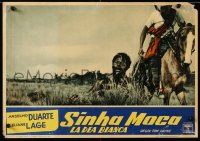 9b977 LANDOWNER'S DAUGHTER Italian 13x19 pbusta 1956 Payne & Sampaio's Sinha moca, ultra-rare!