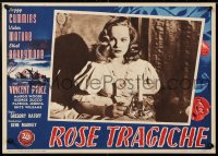 9b980 MOSS ROSE Italian 14x19 pbusta 1948 Peggy Cummins holding candle, English horror, rare!