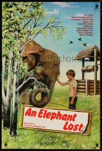 9b381 ELEPHANT LOST export Russian 24x36 1985 Poteryalsya slon, boy & the pachyderm!
