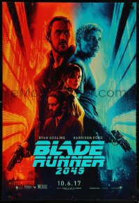 9c519 BLADE RUNNER 2049 teaser DS 1sh 2017 great montage image with Harrison Ford & Ryan Gosling!