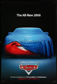 9c536 CARS advance DS 1sh 2006 Walt Disney Pixar animated automobile racing, Lightning McQueen!