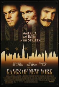 9c604 GANGS OF NEW YORK 1sh 2002 Scorsese, Leonardo DiCaprio, Cameron Diaz, Daniel Day-Lewis