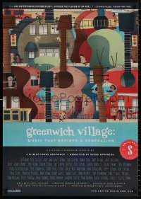 9c625 GREENWICH VILLAGE 27x39 1sh 2013 Music That Defined a Generation, Pete Seeger and more!