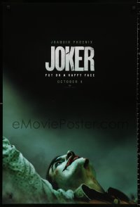 9c679 JOKER teaser DS 1sh 2019 Joaquin Phoenix as the DC Comics villain, put on a happy face!