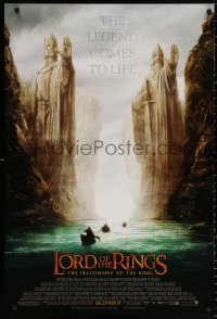 9c711 LORD OF THE RINGS: THE FELLOWSHIP OF THE RING advance DS 1sh 2001 J.R.R. Tolkien, Argonath!