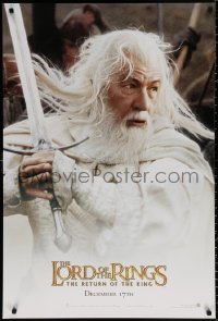 9c717 LORD OF THE RINGS: THE RETURN OF THE KING teaser DS 1sh 2003 Ian McKellan as Gandalf!