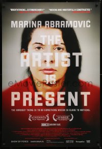 9c736 MARINA ABRAMOVIC: THE ARTIST IS PRESENT DS 1sh 2012 cool portrait image!