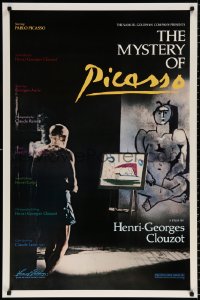 9c771 MYSTERY OF PICASSO 1sh R1986 Le Mystere Picasso, Henri-Georges Clouzot & Pablo!