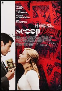 9c847 SCOOP DS 1sh 2006 Woody Allen, Hugh Jackman, Scarlett Johansson!