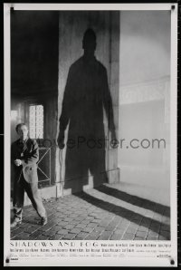 9c859 SHADOWS & FOG int'l 1sh 1992 cool photographic image of Woody Allen by Brian Hamill!
