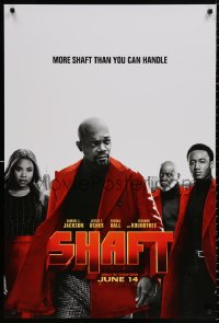 9c860 SHAFT teaser DS 1sh 2019 Samuel L. Jackson in the title role, he's more than you can handle!