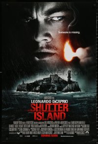9c867 SHUTTER ISLAND advance DS 1sh 2010 Martin Scorsese, Leonardo DiCaprio, someone is missing!