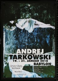 9c134 ANDREJ TARKOWSKI 23x33 German film festival poster 2018 floating Margarita Terekhova!