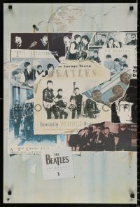 9c113 BEATLES 20x30 music poster 1995 montage with George, Paul, Ringo and John, Anthology 1!