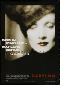 9c137 BERLIN MARLENE-MARLENE BERLIN 23x33 German film festival poster 2019 Marlene Dietrich!