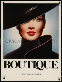 9c247 BOUTIQUE 24x32 French special poster 1980s Pret A Porter Feminin, sexy Coulon art!
