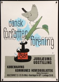 9c158 DANSK FORFATTER FORENING 18x25 Danish museum/art exhibition 1969 75ar Jubilaeums Udstilling!
