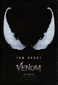9c984 VENOM teaser DS 1sh 2018 Tom Hardy in the title role, eyes logo, RealD/IMAX!