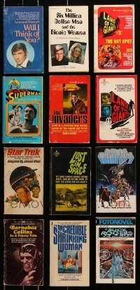 9d017 LOT OF 12 TV PAPERBACK BOOKS 1960s-1980s Superman, Land of the Giants & more!