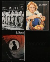 9d051 LOT OF 3 AUCTION CATALOGS 1998-2006 Christie's, Julien's, Sotheby's, movie posters & more!