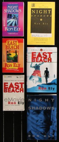 9d023 LOT OF 6 RON ELY HARDCOVER, SOFTCOVER, PAPERBACK, AND AUDIO BOOKS 1990s Night Shadows +more!