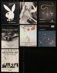 9d049 LOT OF 7 AUCTION CATALOGS 1980s-2000s Playboy, Hollywood, Rock 'n Roll, jewelry & more!