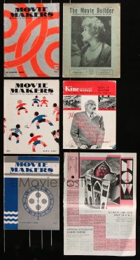 9d008 LOT OF 6 MOVIE MAGAZINES 1930s-1950s filled with great images & articles!