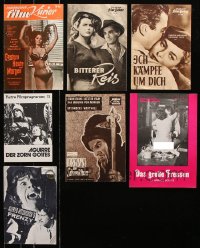 9d066 LOT OF 7 GERMAN PROGRAMS 1950s-1980s great images from a variety of different movies!