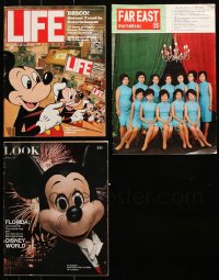 9d012 LOT OF 3 MAGAZINES 1960s-1970s Life, Look, Far East Pictorial, Mickey Mouse & more!