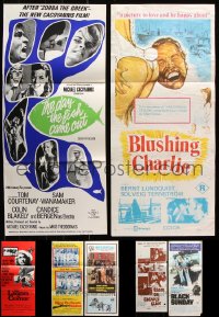 9d072 LOT OF 15 FOLDED AUSTRALIAN DAYBILLS 1960s-1970s great images from a variety of movies!