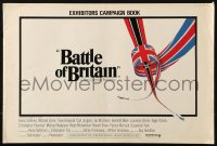 9f069 BATTLE OF BRITAIN English pressbook 1969 all-star cast in historical World War II battle!