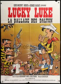9f618 BALLAD OF DALTON French 1p 1978 Lucky Luke, really great Morris cartoon western art!