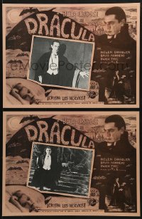 9f047 DRACULA 3 Mexican LCs R1990s Tod Browning classic, vampire Bela Lugosi in all scenes!