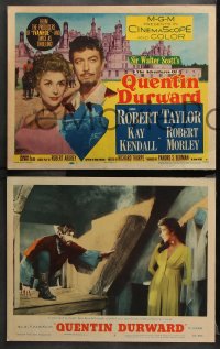 9g030 ADVENTURES OF QUENTIN DURWARD 8 LCs 1955 English hero Robert Taylor romances Kay Kendall!