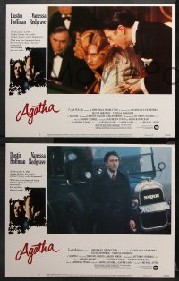 9g032 AGATHA 8 int'l LCs 1979 images of Dustin Hoffman & Vanessa Redgrave as Christie!