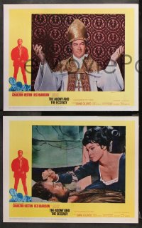 9g034 AGONY & THE ECSTASY 8 LCs 1965 Charlton Heston & Rex Harrison, directed by Carol Reed!