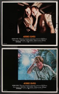 9g006 ALTERED STATES 12 int'l LCs 1980 William Hurt, Paddy Chayefsky, Ken Russell, sci-fi horror!